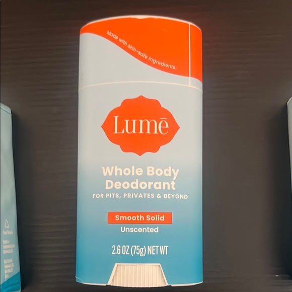Lume bar soap (2 bars) and whole body deodorant. Unscented - Picture 4 of 4